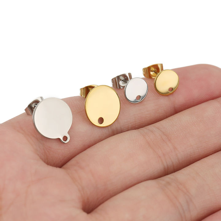 20pcs%20Never%20Fade%208%2010%2012%20mm%20Stainless%20Steel%20Stud%20Earring%20Hooks%20Connectors%20With%20Earring%20Back%20DIY%20For%20Jewelry%20Findings%20Supplies%20-%20Image%203