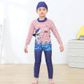 Cmall long sleeve swim suit 'with boy's cap (3 models to choose from) 0738-0739-0740. 