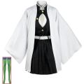 Volwassen Kids Demon Slayer   No Yaiba Anime Kimono Kanroji Mitsuri Cosplay Full Set Pruik Halloween Kostuum Voor Vrouwen Meisje. 