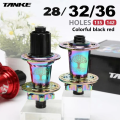 TANKE MTB 120 Click Hub 6 Bearing Bike Front Rear 28 32 36 Holes Disc Brake QR Bicycle mass thunder Noisy Cube 6 Pawl Hubs TH390. 