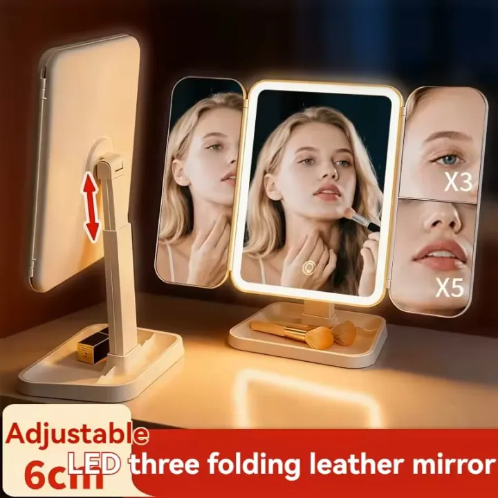 Trifold%20Makeup%20Mirror%20LED%20Lights%20Dorm%20Dressing%20Mirror%20Beauty%20Light%20up%20your%20fill%20light%20with%20Smart%20Complementary%20Makeup%20Mirror%20Trifold%20-%20Image%206