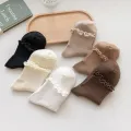 Socks For Women Cute New Summer Japanese Style Breathable Girls Short Socks Kawaii Solid Color Frilly Ruffle Socks Casual Sweet.