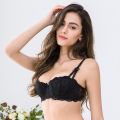 Varsbaby Sexy Lace Bra Half Cup Push Up Underwear Thin Cotton Women Bras. 