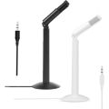 Kubite K24 120°Rotation Desk Mic 3.5mm Jack Studio Stereo Recording Desk Condenser Microphone Mini by Ecoelec. 