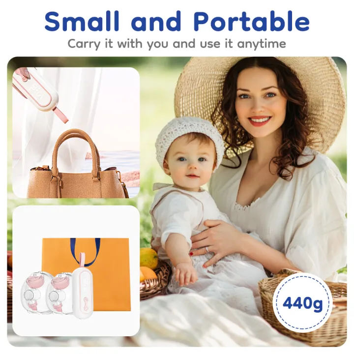 MAMIJOY%20Wearable%20Breast%20Pump%20%20Portable%20Low%20Noise%20Breastfeeding%20Pump%20with%204%20Modes%2015%20Levels%20Double%20Electric%20Breast%20Milk%20Pump%20AV66%20-%20Image%205