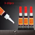 3-10pcs Liquid Super Glue Wood Rubber Metal Glass Cyanoacrylate Adhesive Stationery Store Nail Gel 502 Instant Strong Bond Leath. 