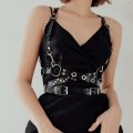 Women Fashion Belt Corsett Belt Street Style Leather Lingerie Chest Harness Punk Rock Leather Belt Gothic Accessories Clothing.