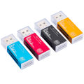 Alloy Card Reader 4 Ports USB2.0 Micro SD TF M2 MS Pro Duo MMC SDHC DV Phone Camera Memory Card Adapter with LED Indicator.