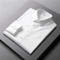 Men's Casual and Fashionable Long Sleeved Solid Color Shirt Non Ironing and Wrinkle Resistant Business Top.