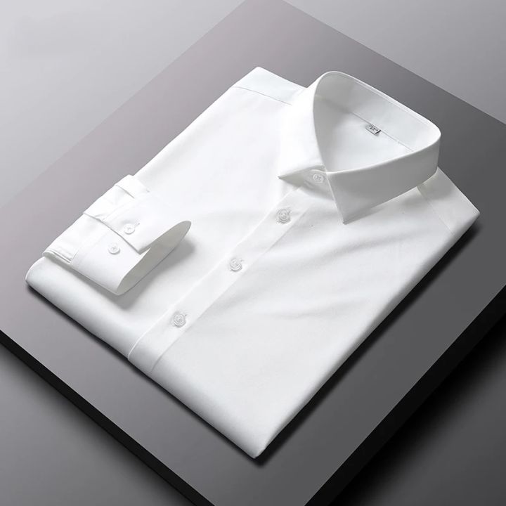 Men's%20Casual%20and%20Fashionable%20Long%20Sleeved%20Solid%20Color%20Shirt%20Non%20Ironing%20and%20Wrinkle%20Resistant%20Business%20Top%20-%20Image%204