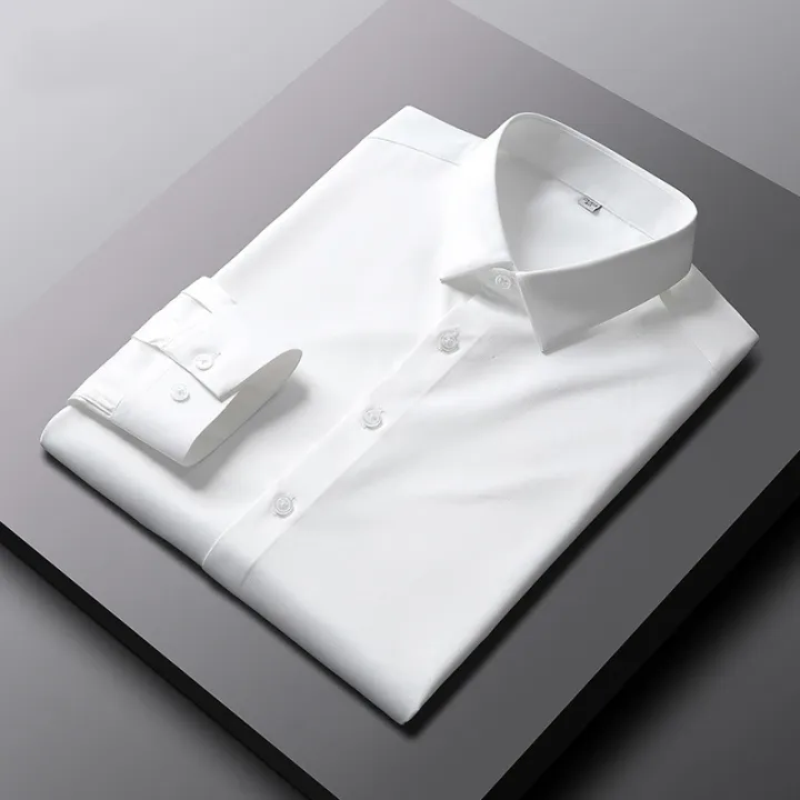 Men's%20Casual%20and%20Fashionable%20Long%20Sleeved%20Solid%20Color%20Shirt%20Non%20Ironing%20and%20Wrinkle%20Resistant%20Business%20Top%20-%20Image%204