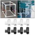 PVC Tee Corner Fitting 3 Way Pipe Fittings PVC Plastic Right Angle Tee Corner Connector 20mm Inner Diameter. 