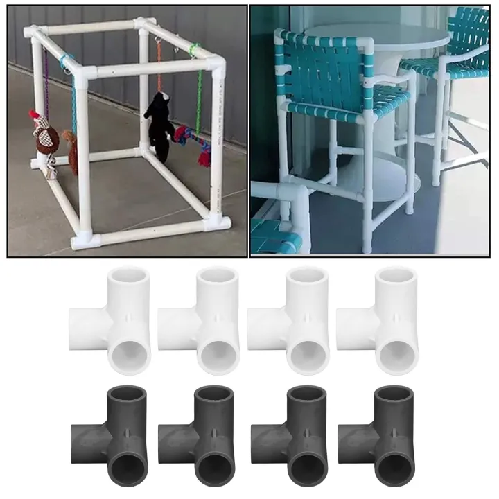 10PCS%203%20Way%20Pipe%20Fittings%20PVC%20Plastic%20Right%20Angle%20Tee%20Corner%20Connector%2020mm%20Inner%20Diameter%20-%20Image%202
