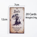 Wise Witch Oracle Cards A 20-Card Deck High Quality Tarot Leisure Entertainment Family Gatherings Board Game Cards 12x7cm. 