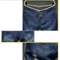 Men Denim Shorts Summer New Style Thin Section Elastic Force Slim Fit Short Jeans Male Brand Clothing Light Blue Retro Blue. 