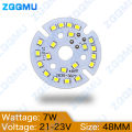 7W High Brightness LED 48 56 65 MM Light Board SMD2835 White Warm Neutral light Panel PCB With LED For DIY Ceiling Bulb Light. 