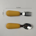Baby Gadgets Tableware Set Children Utensil Stainless Steel Toddler Dinnerware Cutlery Cartoon Infant Food Feeding Spoon Fork. 