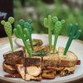 6pcs/set Plastic Forks Cactus Design Forks For Cake Snack Baked Bento Fruit Kitchen Gadgets Eid Al-Adha Mubarak.
