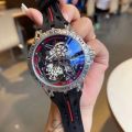 Luxury 3D Creative Quartz Men Watches 2025 AAA Cool 49mm Big Dial Rubber Strap Waterproof Original Wristwatch Relogio Masculino. 
