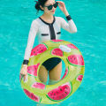 1 Pcs Watermelon Swim Tube Inflatable Pool Float Pool  Accessory Swim Float Ring Summer Water Toys. 