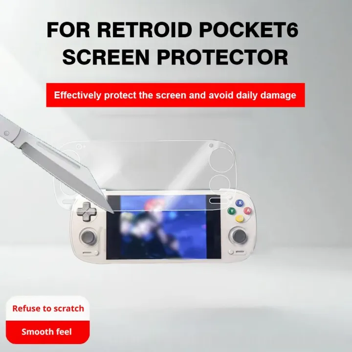 Premium%20HD%20Glass%20Film%20For%20Retroid%20Pocket%206%205.0"%20Anti%20Scratch%20Shatterproof%20Screen%20Protector%20Transparent%20Guard%20Pocket%206%20Consoles%20-%20Image%202