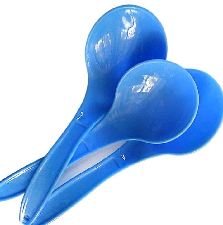 Rice,Curry Plastic Food Spoon for Dinnerware Household Large Spoon set - 03pcs