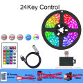 Smart TV Led Strip Lights Rgb5050 Tv Backlight Led Tape Light 5V Flexible Led Lighting Strips 24 key Led Strip Remote Rgb lightify. 