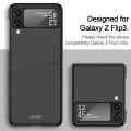 For Samsung Galaxy Z Flip 3 Luxury Mirror Hard PC Camera Protection Anti-drop Buffer Case New Folding Case for Wireless Charging. 