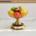 Light Luxury Style Multi Layered Rotating Crystal Fruit Plate Household use European Creative Multi-layer Crystal Storage Plate. 
