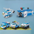 6in1 NEW Police Sports Car Fire Engineering Engine Mini Loader Truck Classic Model Building Blocks Sets Bricks Toy City. 