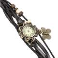 Antique Women Watch Leather Wrapped Bracelet Women Quartz Wristwatch Ladies Clock Gift Watch relojes de mujer. 