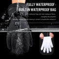 Electric Heated Gloves Motorcycle Winter Moto Heated Gloves Warm Waterproof Rechargeable Heating Thermal Gloves For Snowmobile.