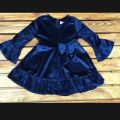 velvet frock for girls special design top quality dress. 