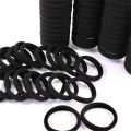 50-1000pcs Black Hair Ties Elastic Hair Bands Decorative Hair Accessories Set Holiday Gift For Girls Kids hair bands for girls. 