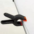Background: Moin canvas paper screen clip, Croma key, heavy-duty plastic Iron clip, 6 pieces, 3 inches. 