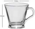Glass Tea Cup Yujing 6pcs Glass Set YJZB-2411-1. 