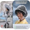 Clear Reusable Waterproof Rain Hat with Wide Brim for Women Lady Outdoor Travel Hiking Gardening Shopping Beach Wind Protection.