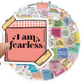 50PCS Self affirmation Encouragement Slogans Graffiti Stickers DIY Phone Cases Laptop Water Cups Waterproof Stickers. 