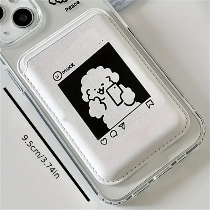 1pc%20Cute%20Dog%20Design%20Artificial%20Leather%20Magnetic%20Wallet%20Card%20Holder%20for%20iPhone%2017%2016%2015%2014%2013%2012%20Pro%20Max%20Card%20Slot%20Accessory%20-%20Image%204