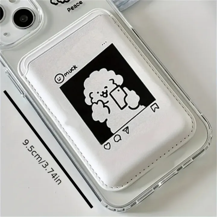 1pc%20Cute%20Dog%20Design%20Artificial%20Leather%20Magnetic%20Wallet%20Card%20Holder%20for%20iPhone%2017%2016%2015%2014%2013%2012%20Pro%20Max%20Card%20Slot%20Accessory%20-%20Image%204