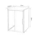 Clear Display Box for Fingures Clear Acrylic Foldable Toy Display Case for Figurines and Blind Box Dolls Action Figure Organizer. 