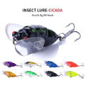 HENGJIA 1pcs Fishing Lure Bass Cicada Pesca 6g 4.2cm Simulation Insects Hard Bait Crankbait Fishing Wobblers Tackle.