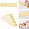 100pcs Embossing Stickers Blank Metallic Gold Certificate Seals Embossed Foil Stickers Scallop Edge Stickers Embosser Stamp Seal. 