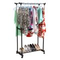 Premium Quality Double pole telescopic folding clothes rack with shelves ,clothes rack, double pole cloth rack, modern cloth rack,stainless steel cloth rack,cloth stand,Double Pole Telescopic Clothes Rail Mixer Mog. 