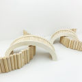 Hamster Wooden Steps Bridge Toy Guinea Pig Hedgehog Squirrel Arch Bridge Small Pet Exercise Toys Arch Bridge D9254. 