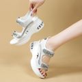 Summer New Round Toe Thick Sole Comfortable Casual Sandals Fashionable and Elegant High Heel Sandals for Women.