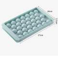 Round Ice Cube Tray with Lid – Easy Release Durable Plastic Ice Maker Mold, Large Capacity Freezer Tray for Home & Kitchen (Multicolour).