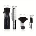 4pcs Professional Barber Brush Set Neck Duster Beard Haircut Comb Water Spray Bottle Anti-Static Beard Shaving Supplies Salon. 