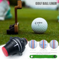 360 Degree Rotating Golf Ball Liner Marker Template Marker Pen Golf Putting Positioning Imporve Putt Accuracy Aids Golfers. 