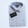 Premium Tissue Cotton Fabric Full Shirt- Light BLUE.